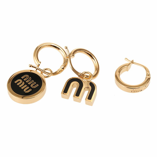 【国内即発】MIUMIU エナメルメタル ピアスセット 5IO102 F0002 miu MIU ミュウミュウ アクセサリー エナメルメタル ピアス
