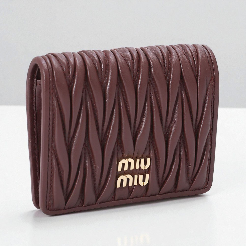 未使用 ミュウミュウ 5MV204 マテラッセ レザー コンパクトウォレット 楽天市場】【ｸｰﾎﾟﾝ5%OFF】ミュウミュウ／MIU MIU 
