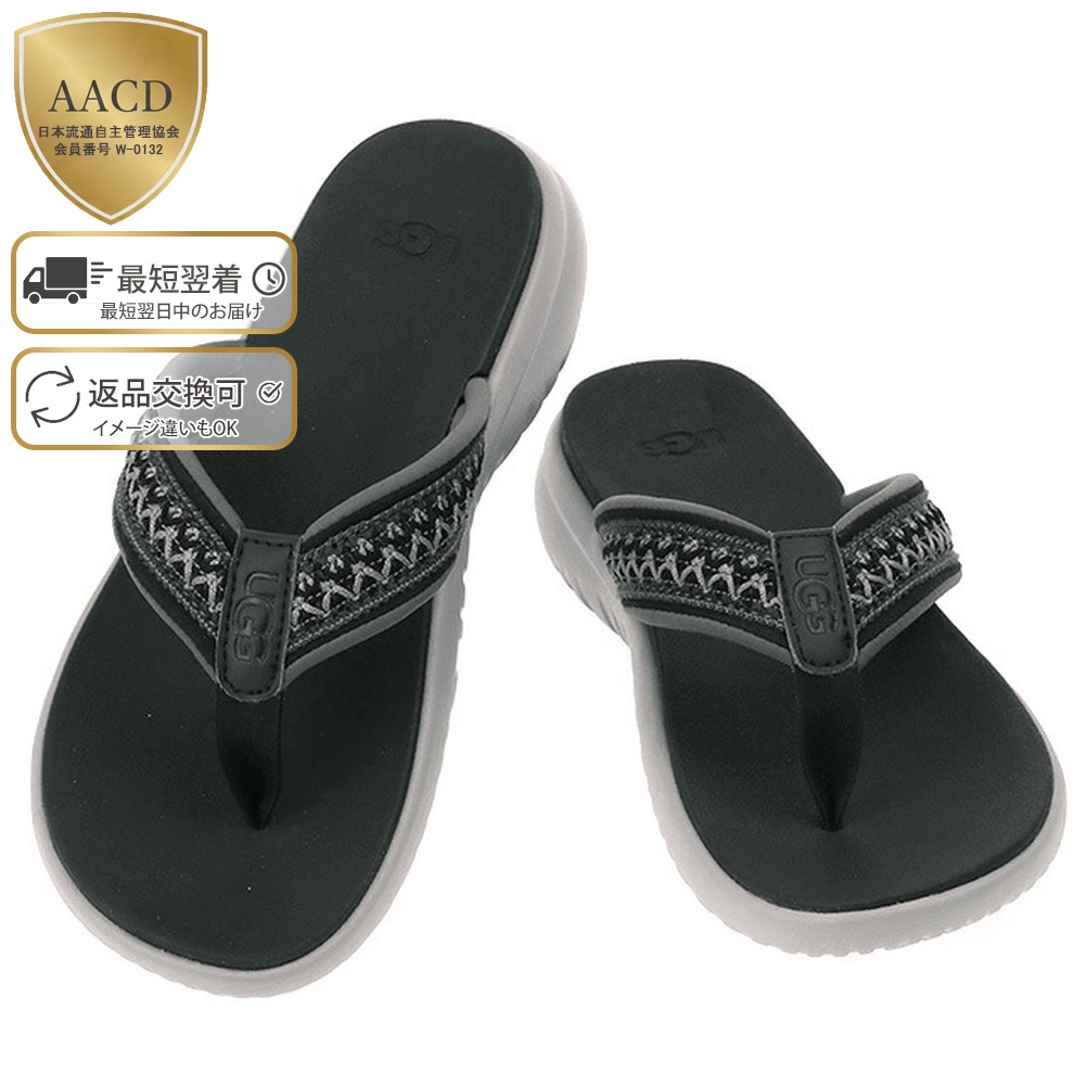 楽天市場 ポイント5倍 アグ Ugg Men S Union Flip Flop Tasmania メンズ ユニオンフリップフロップ ラバートング サンダル ビーチサンダル ブラック Black イル テライオ