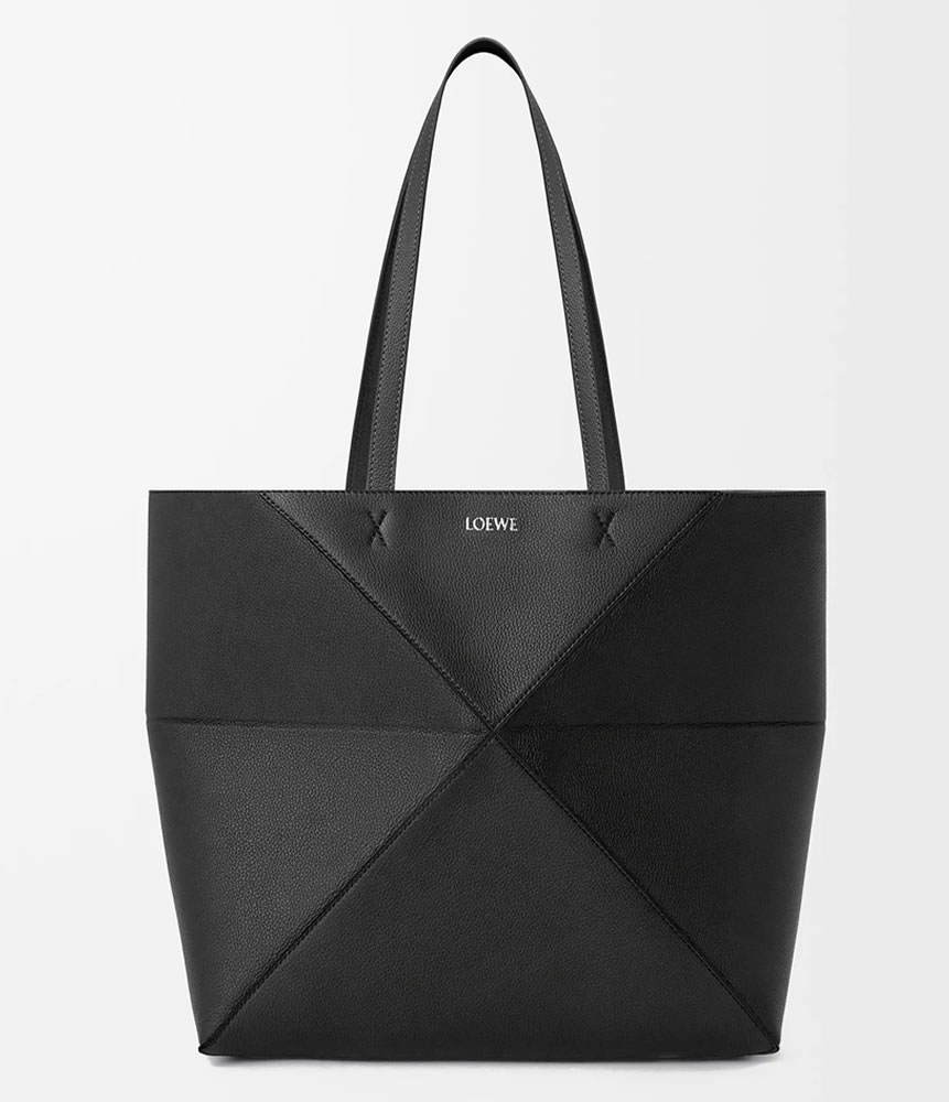 LOEWE(ロエベ) ハンドバッグ美品 スタンダードA5 A563S30X09 ベージュ×黒×ブラウン レザー