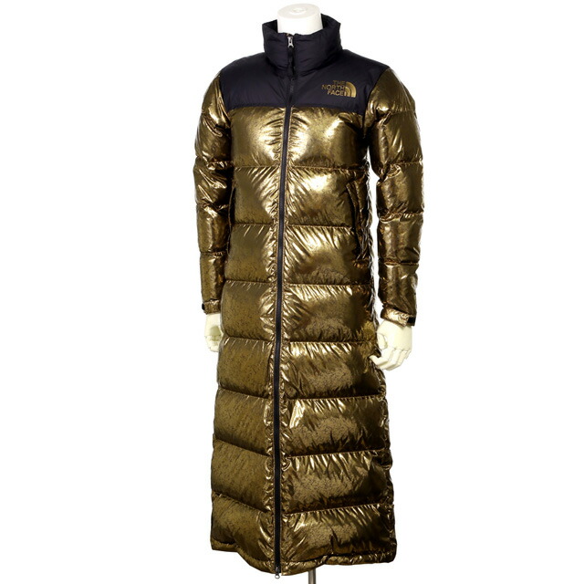 north face nuptse metallic copper