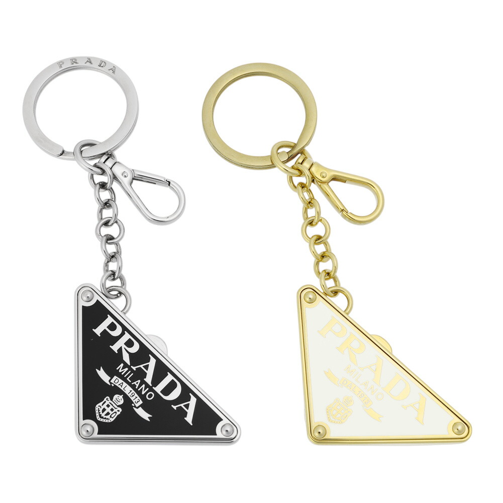 プラダ PRADA キーリング キーホルダー 2PP041 トライアングル PRADA プラダ／PRADA サフィアーノレザー キーリング