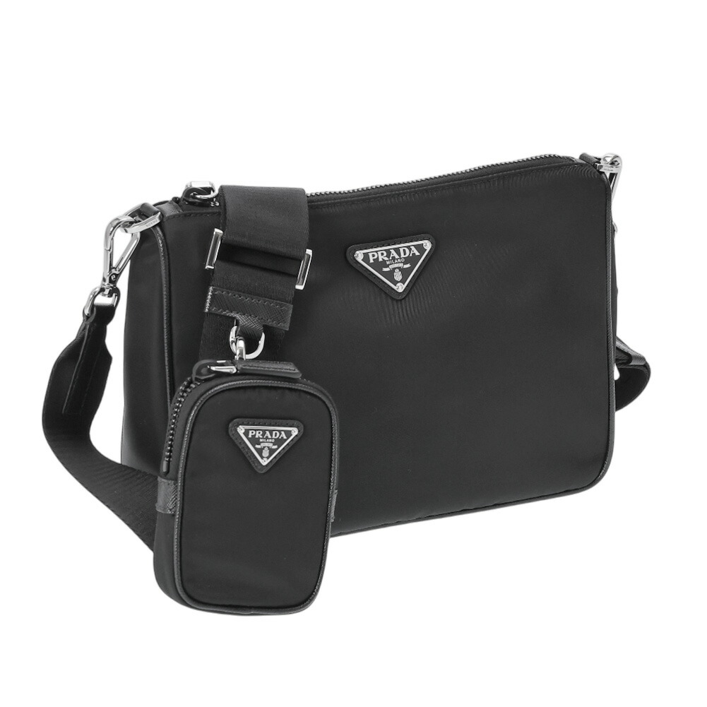 PRADA プラダ 斜め掛けショルダーバッグ ナイロン レザー