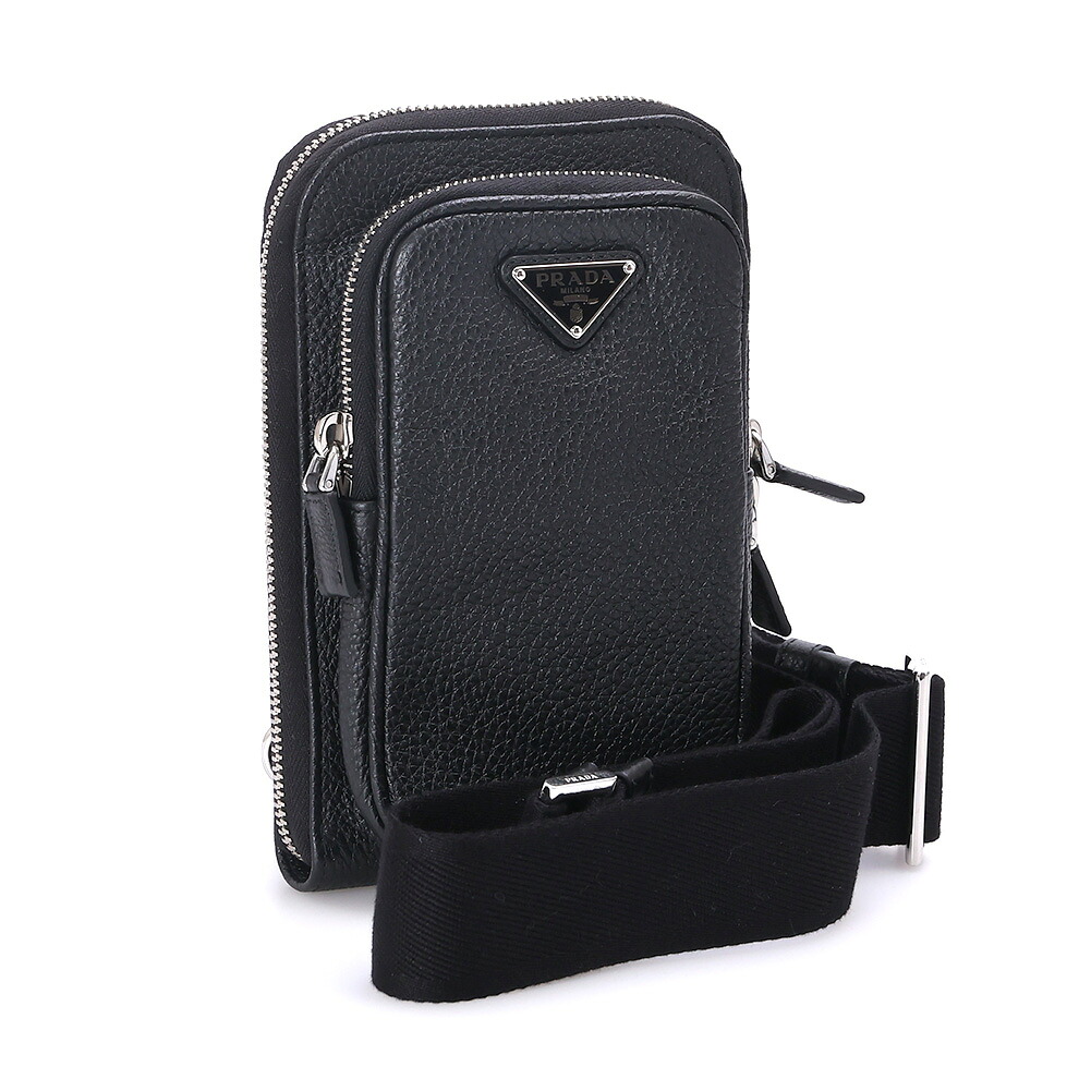 【期間限定】プラダ　スマートフォンケース PRADA プラダ Re-Nylon x サフィアーノレザー スマートフォン