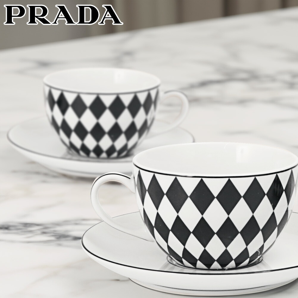 PRADA キャンドルホルダー 赤と白 PRADA キャンドルホルダー 赤と白