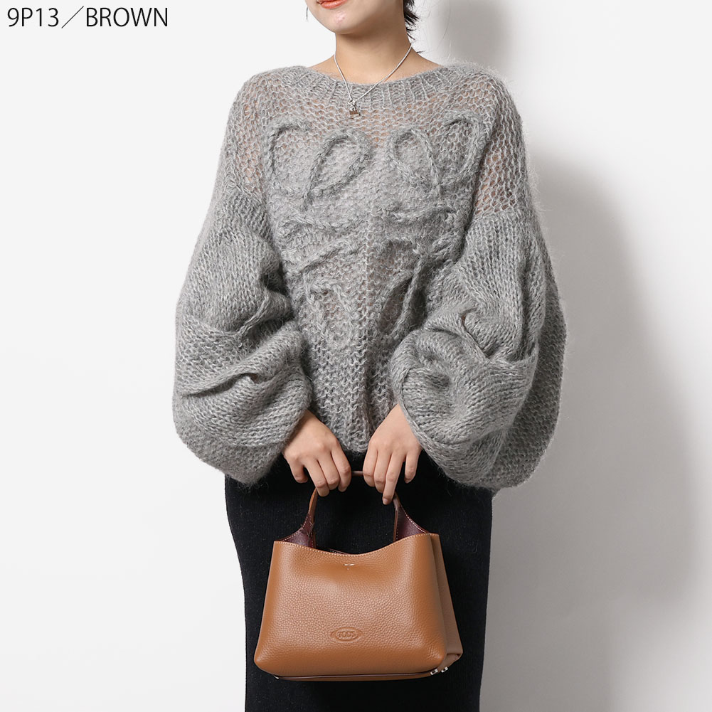 【P5倍】トッズ／TOD'S"レザー バッグ マイクロ" T タイムレス 2WAYハンド&ショルダーバッグ XBWAPAEL000 QRI (ブラック・ブラウン・ホワイト・グレー・ナチュラル・ベージュ) B999・9P13・ 2L64・9P09・4L11・9O15・4L62・4L63・4L64・6L25[返品OK]