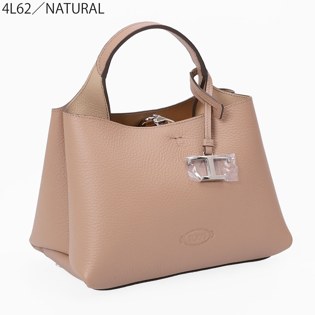 【P5倍】トッズ／TOD'S"レザー バッグ マイクロ" T タイムレス 2WAYハンド&ショルダーバッグ XBWAPAEL000 QRI (ブラック・ブラウン・ホワイト・グレー・ナチュラル・ベージュ) B999・9P13・ 2L64・9P09・4L11・9O15・4L62・4L63・4L64・6L25[返品OK]
