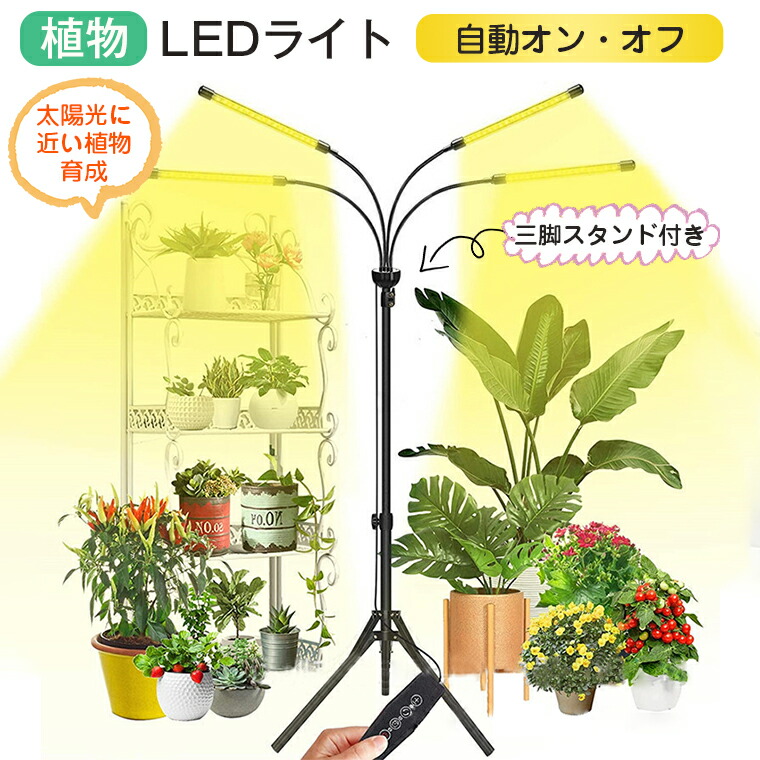 植物育成ライトLED 30W 60LED 定時機能（3H / 6H / 12H） 楽天市場】植物育成ライト、日光色 LED 植物ライト 30W 60LED 定時機能