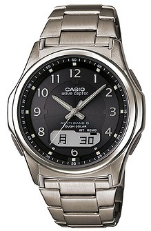 【送料無料】【国内正規品】CASIO・カシオ WVA-M630TDE-1AJF チタンバンド ソーラー電波時計 waveceptor マルチバンド6 腕時計