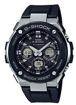 【貨物輸送無料】カシオ CASIO 電磁波ソーラーウオッチ G-SHOCK G-STEEL GST-W300-1AJF