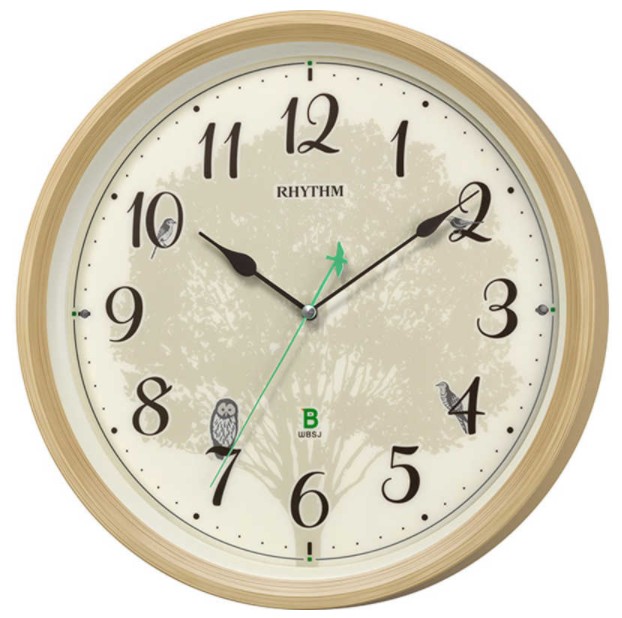 日本野鳥の会 四季の野鳥 時報掛時計 楽天市場】リズム 日本野鳥の会 四季の野鳥 報時掛時計408