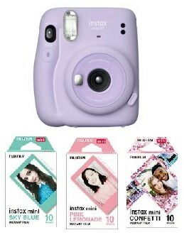 最大2000円引き マラソン期間 instax mini 11 チェキ ライラック