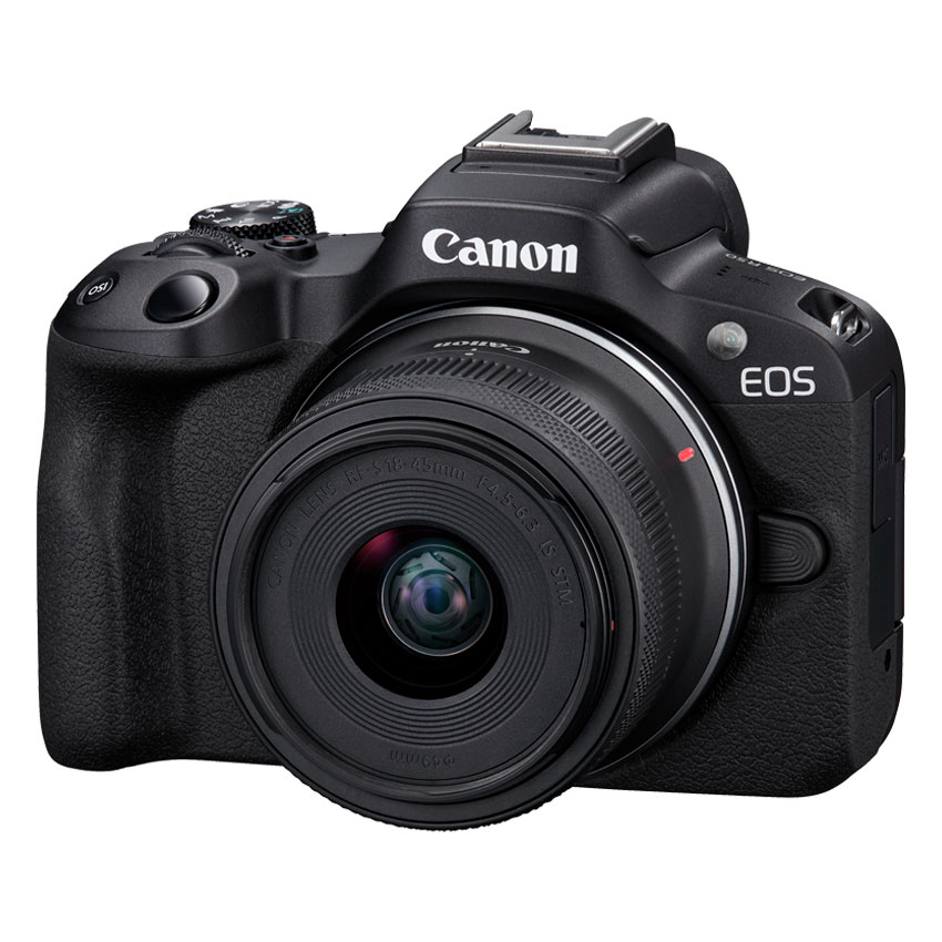 【送料無料】Canon キヤノン ミラーレス EOS R50 BK RF-S18-45 IS STM レンズキット ブラック|いまどき本舗
