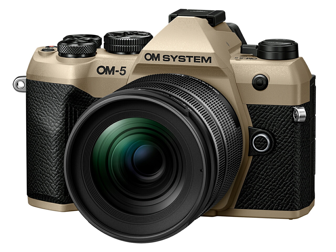 【貨物輸送無料】OM SYSTEM OM-5 Mark II 沙子ベージュ 12-45粍 F4.0 PRO 水晶体一揃いの道具