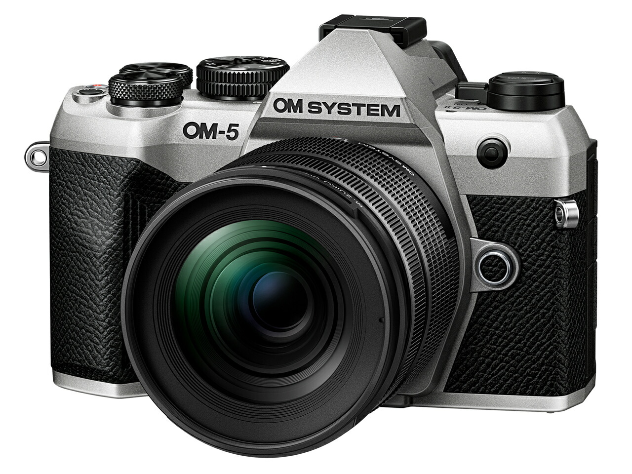 【貨物輸送無料】OM SYSTEM OM-5 Mark II しろがね色 12-45粍 F4.0 PRO 水晶体一揃いの道具