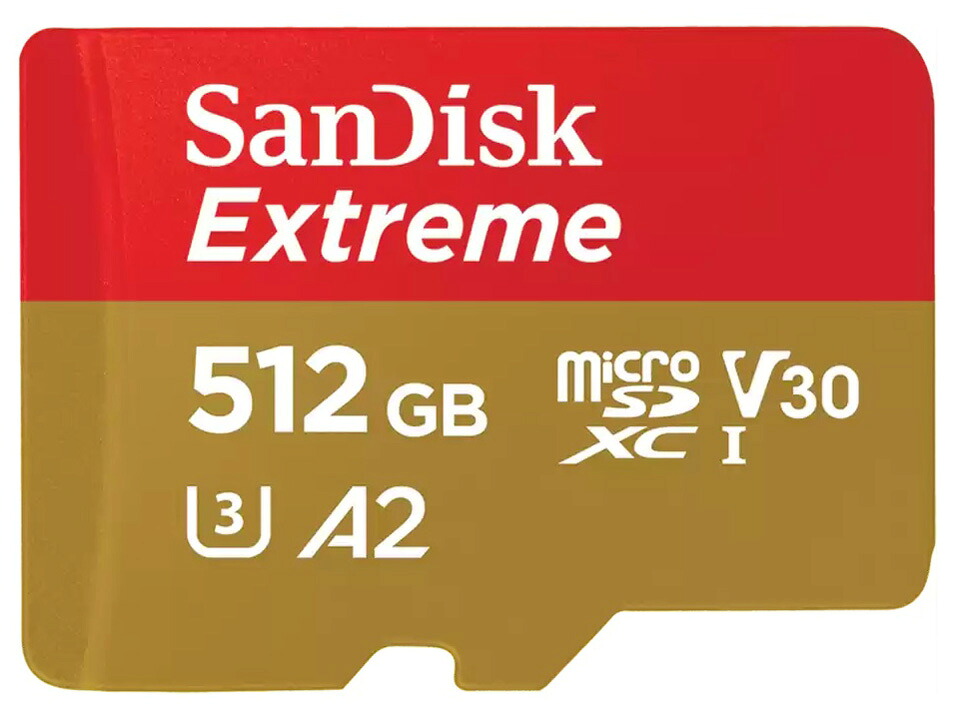 店卸し資産あり【貨物輸送無料】SANDISK サンディスク エクストリーム microSDXC 512GB SDSQXAV-512G-JN3MD【KK9N0D18P】