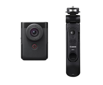【送料無料】Canon キヤノン PowerShot V10トライポッドグリップキット BK ブラック コンパクト Vlogカメラ【転送不可】【unable to transfer】