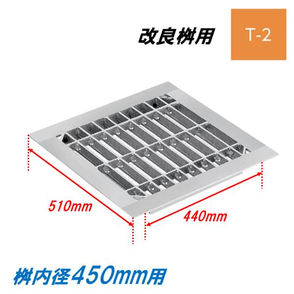 楽天市場】グレーチング 蓋 改良桝600用 4面ツバ T2 普通目 改良マス