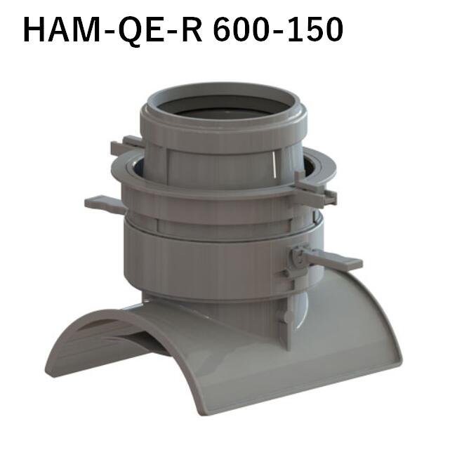 アロン ヒューム管 陶管用 QE支管 HAM-QE-R 600-150 ヒューム管 陶管用 回転固定式90度ゴム受口支管｜今戸屋建材　店