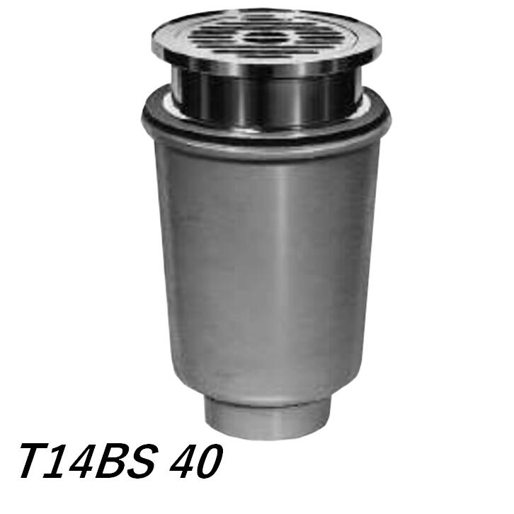 伊藤鉄工 T14BS40 ステンレス製目皿、枠付き 流しトラップ サイズ40 IGS