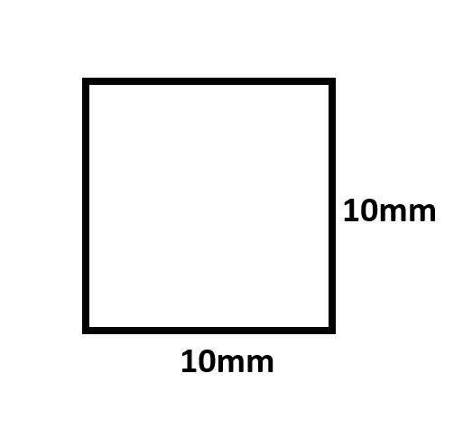 角 がら明き目地棒 10mm×10mm×L2000粍 200本入 ポリプロピレン 10角