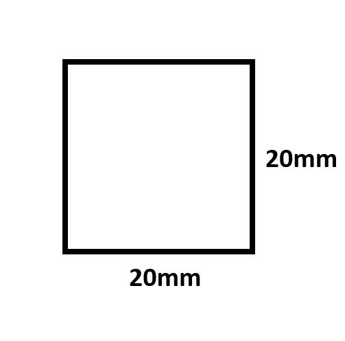 角 がら明き目地棒 20mm×20mm×L2000粍 100本入 ポリプロピレン 20角