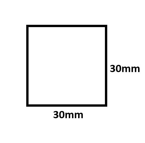 角 中空目地棒 30mm×30mm×L2000mm 25本入 ポリプロピレン 30角