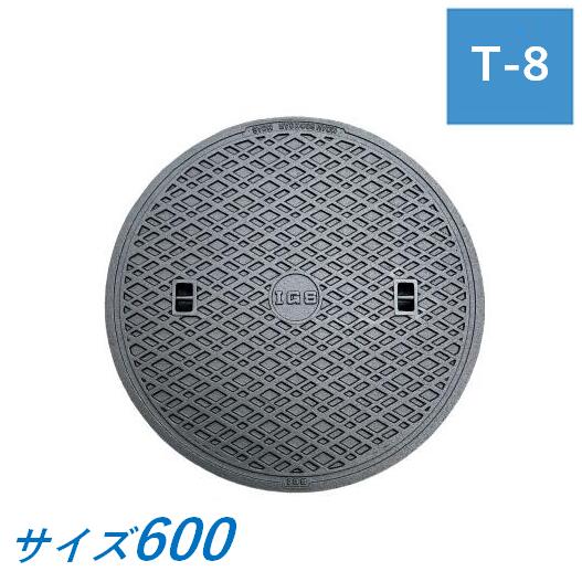 蓋のみ 伊藤鉄工 MCAH600 マンホール 鉄蓋 600 T-8 MCAH 受枠なし 中耐型マンホール 防臭マンホール上蓋 鋳鉄製 鋳込み IGS 貨物輸送無料