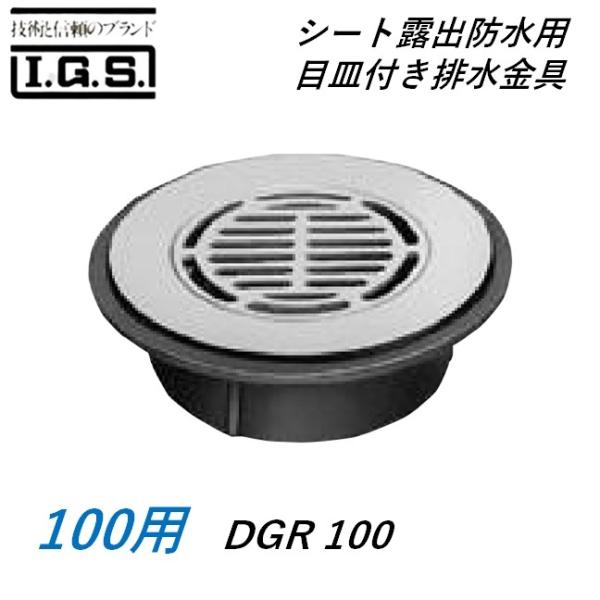 伊藤鉄工 DGR100 居敷き見せびらかす雨合羽用 目皿付き添い人水抜き金具 大きさ 100 DGR IGS