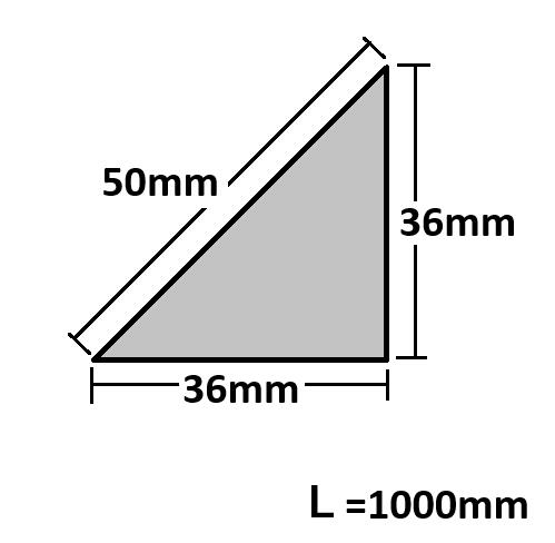 軟質面木 50mm&times;36mm&times;36mm&times;1000mm 10本入 RM-50｜今戸屋建材　店