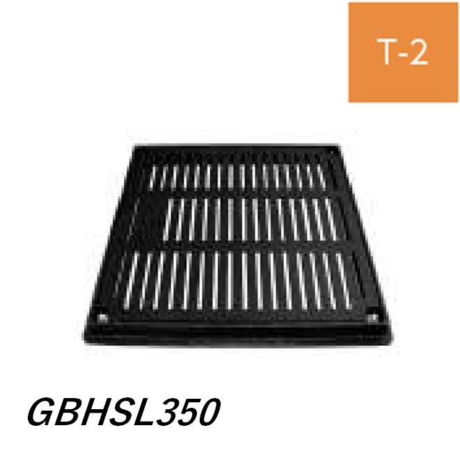 伊藤鉄工 IGS 鋳鉄製格子蓋 GBHSL-350 T-2 受枠付き ボルト固定式 細目格子網 ますぶた 角マス 集水桝 角型
