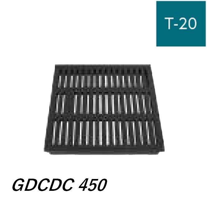 伊藤鉄工 IGS 鋳鉄製透かし彫り蓋 GDCDC-450 T-20 CD桝縁塊用透かし彫り蓋 重耐型 ノン横すべり印字機 ますぶた 角集まり 集水桝 角型