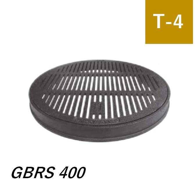 伊藤鉄工 IGS 丸型鋳鉄製透かし彫り蓋 GBRS-400 T-4 所せまい丸型受枠付き透かし彫り網 マンホール 鉄蓋 ますぶた 角集合体 集水桝 角型