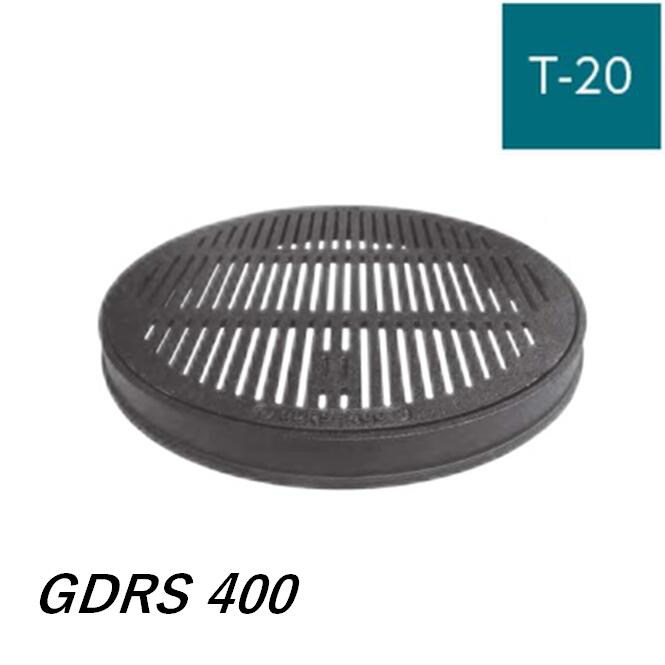 伊藤鉄工 GDRS-400 IGS 丸型鋳鉄製格子蓋 GDRS-400 T-20 中・重耐型 細目丸型受枠付き格子網 マンホール 鉄蓋 ますぶた 角マス 集水桝 角型 25,550円