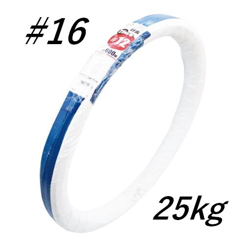 ジンクメッキ鉄条 #16(1.6粍)×25kg巻 約1500m JIS標準尺度品 番線 針金