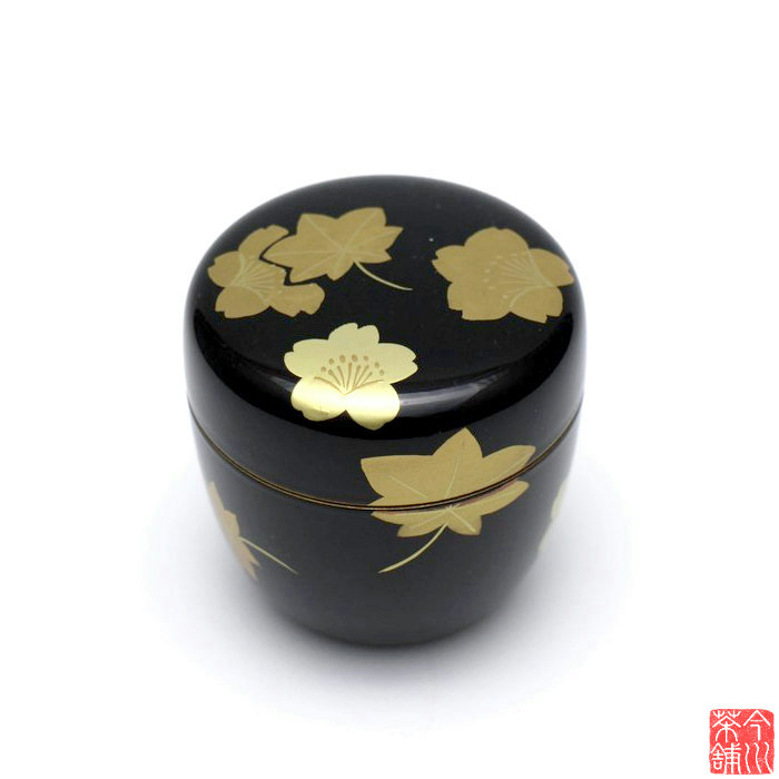 【中棗　桜流】　山下泰園　共箱 natume-185_1.jpg