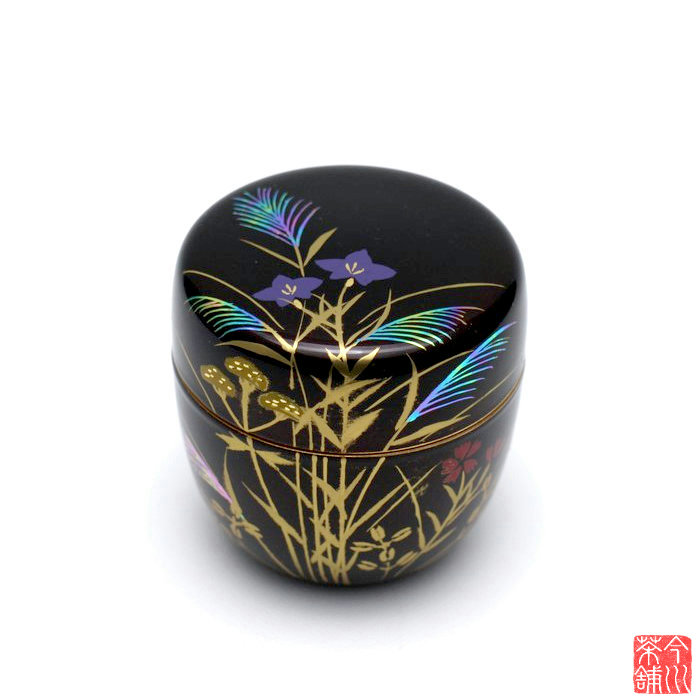 【中棗　桜流】　山下泰園　共箱 中棗 桜流】 山下泰園 共箱 中棗 桜流】 山下泰園 共箱