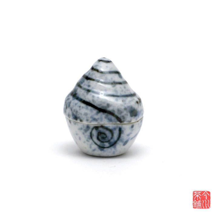楽焼 琵琶香合 新発売の 楽焼 琵琶香合 工芸品 - 工芸品