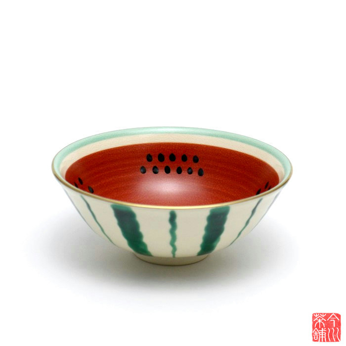 【茶道具】前田宝泉造　西瓜茶碗（紙箱）送料込 楽天市場】前田宝泉（茶道具・湯呑・急須｜コーヒー・お茶用品