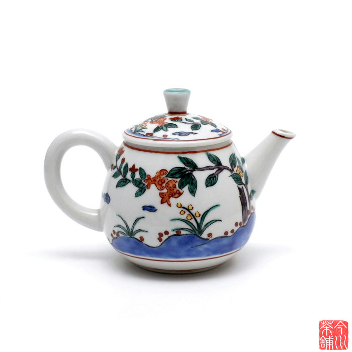 楽天市場】色絵 瑞鳥図 後手 急須 芳山 【 煎茶道具 茶銚 急尾焼 茗瓶