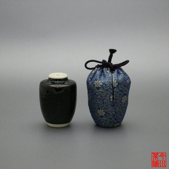 楽天市場】信水窯 丹波焼肩付茶入「仕服：不明」正絹 和物 木箱入り