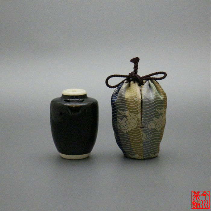 楽天市場】柄おまかせ 茶道具 濃茶器 瀬戸肩衝茶入 全3色 : お茶道具