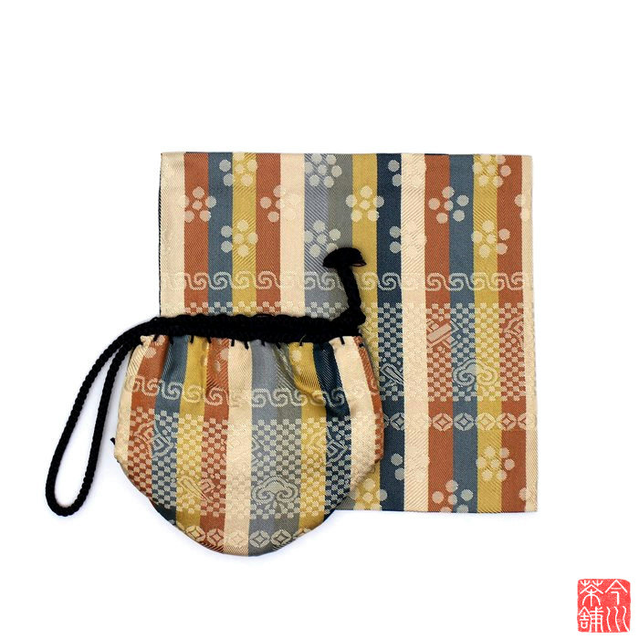 和巾 茶入 仕服 伊予すだれ 【 仕覆 】