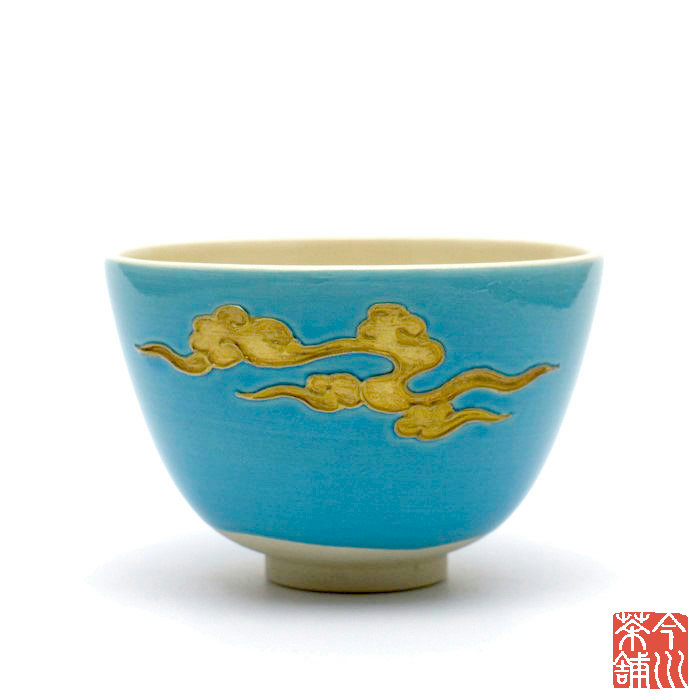 粟田焼名工鍵屋　安田浩人　麦わら手絵茶碗 京の雅～粟田焼～安田浩人