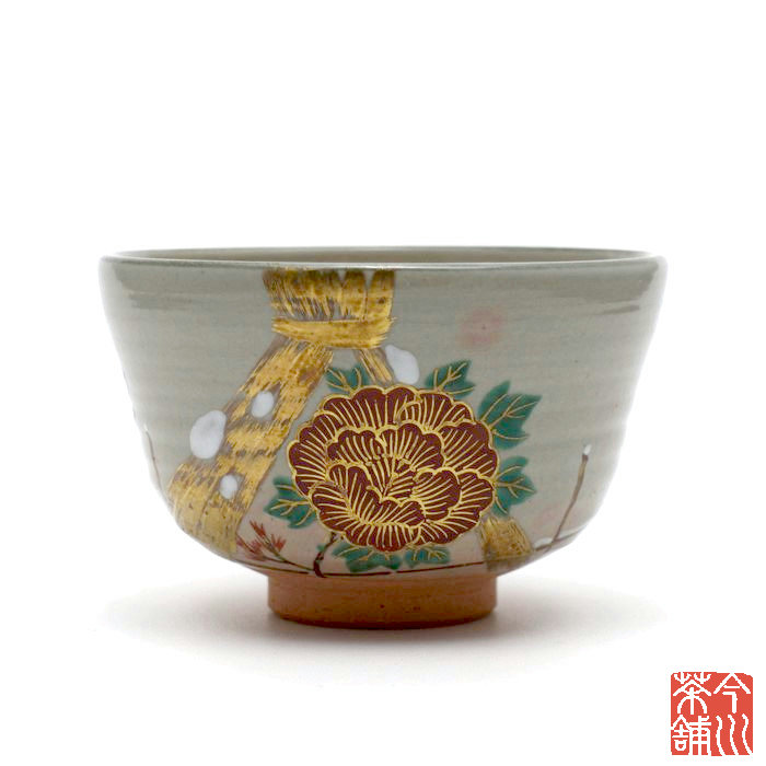 茶碗　寒牡丹 楽天市場】牡丹 茶碗 陶正山 【 抹茶茶碗 春 】 : 今川茶舗 楽天