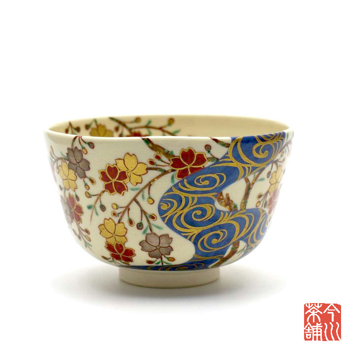 桜水筋 茶碗 秋峰 【 抹茶茶碗 春 】