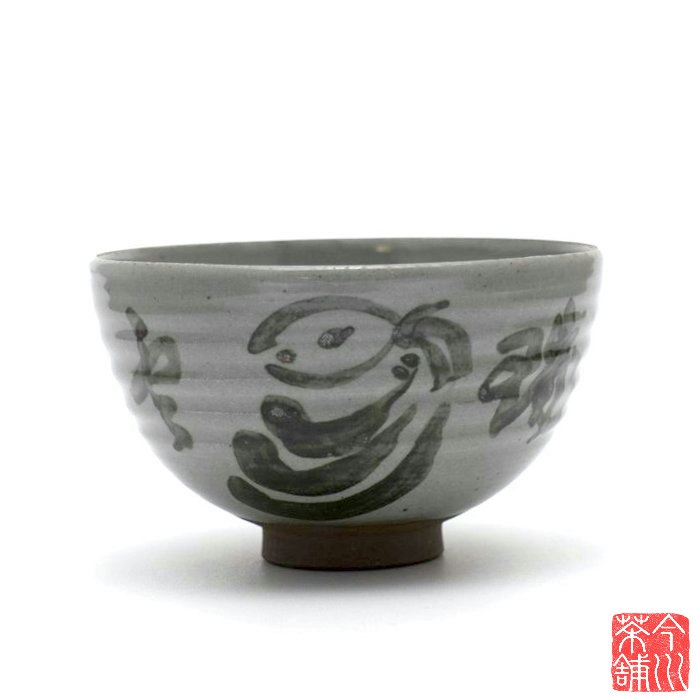Ｎ７０８　茶碗　『平安　西村紫楽造』『稲妻』『黒楽茶碗』　抹茶碗　共箱　茶道具 N708 茶碗 『平安 西村紫楽造』『稲妻』『黒楽茶碗』 抹茶碗