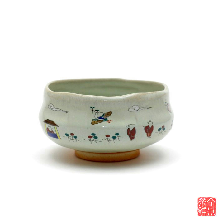 Amazon.co.jp: 色絵 雷様 茶碗 深山 : 文房具・オフィス用品