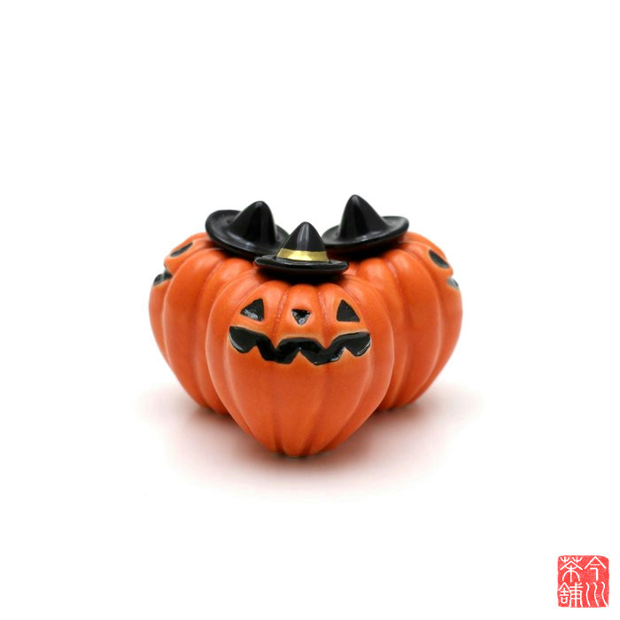 三つかぼちゃ 蓋置 三四郎 【 ハロウィン 】|今川茶舗 店