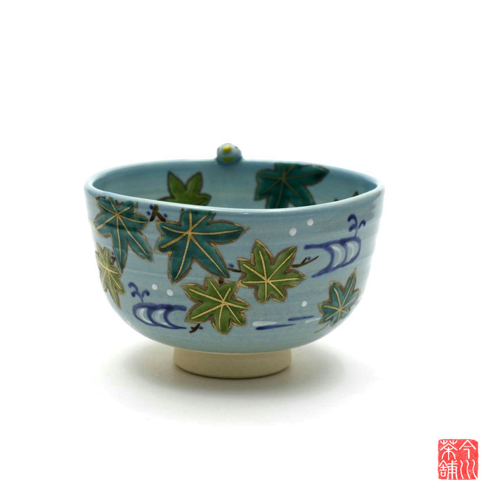 楽天市場】【茶器/茶道具 抹茶茶碗】 色絵茶碗 青楓 山本蓼作
